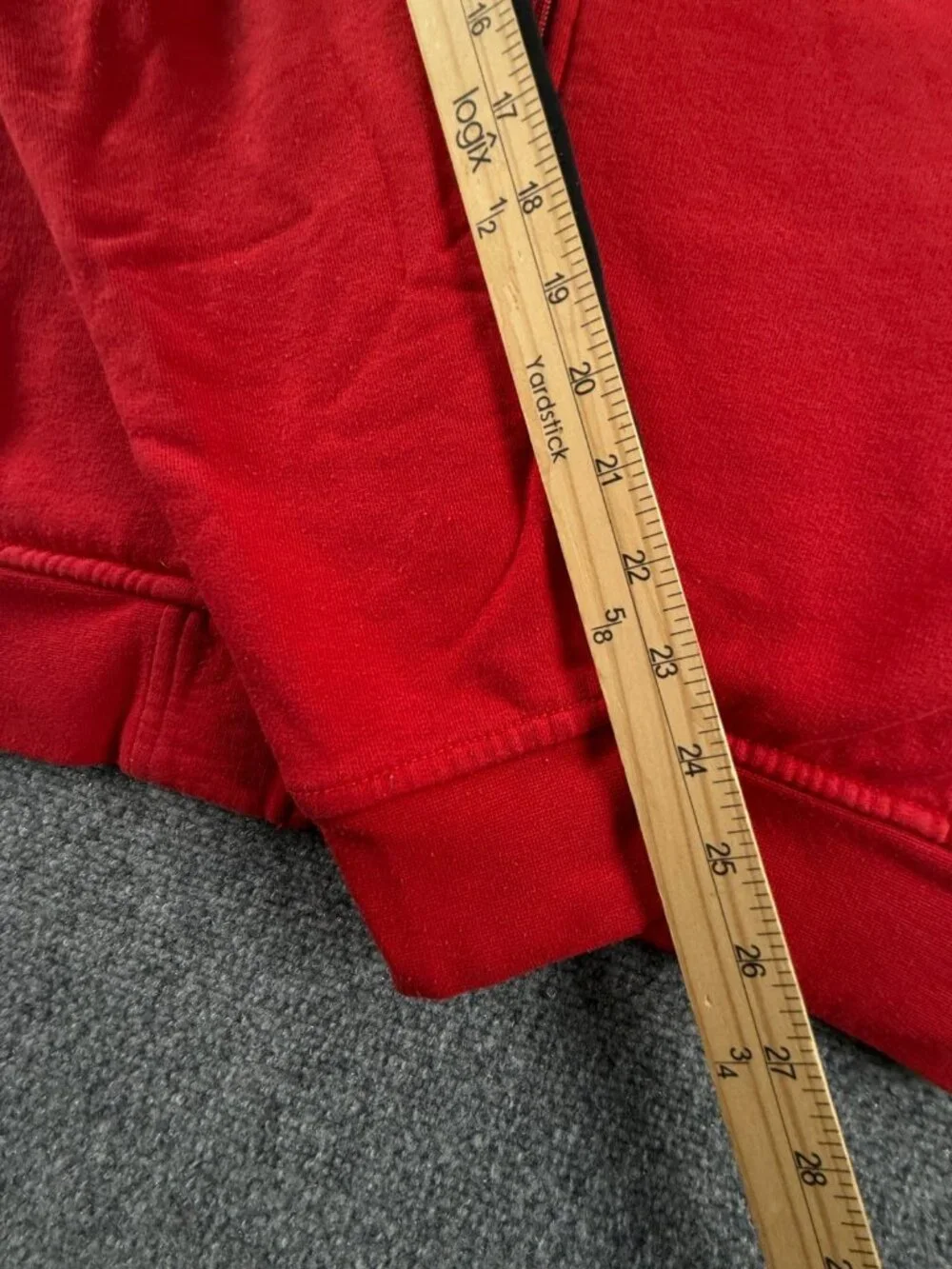 Polo Ralph Lauren Red Track Jacket Fleece Full Zip Medium Cotton Blend Pony